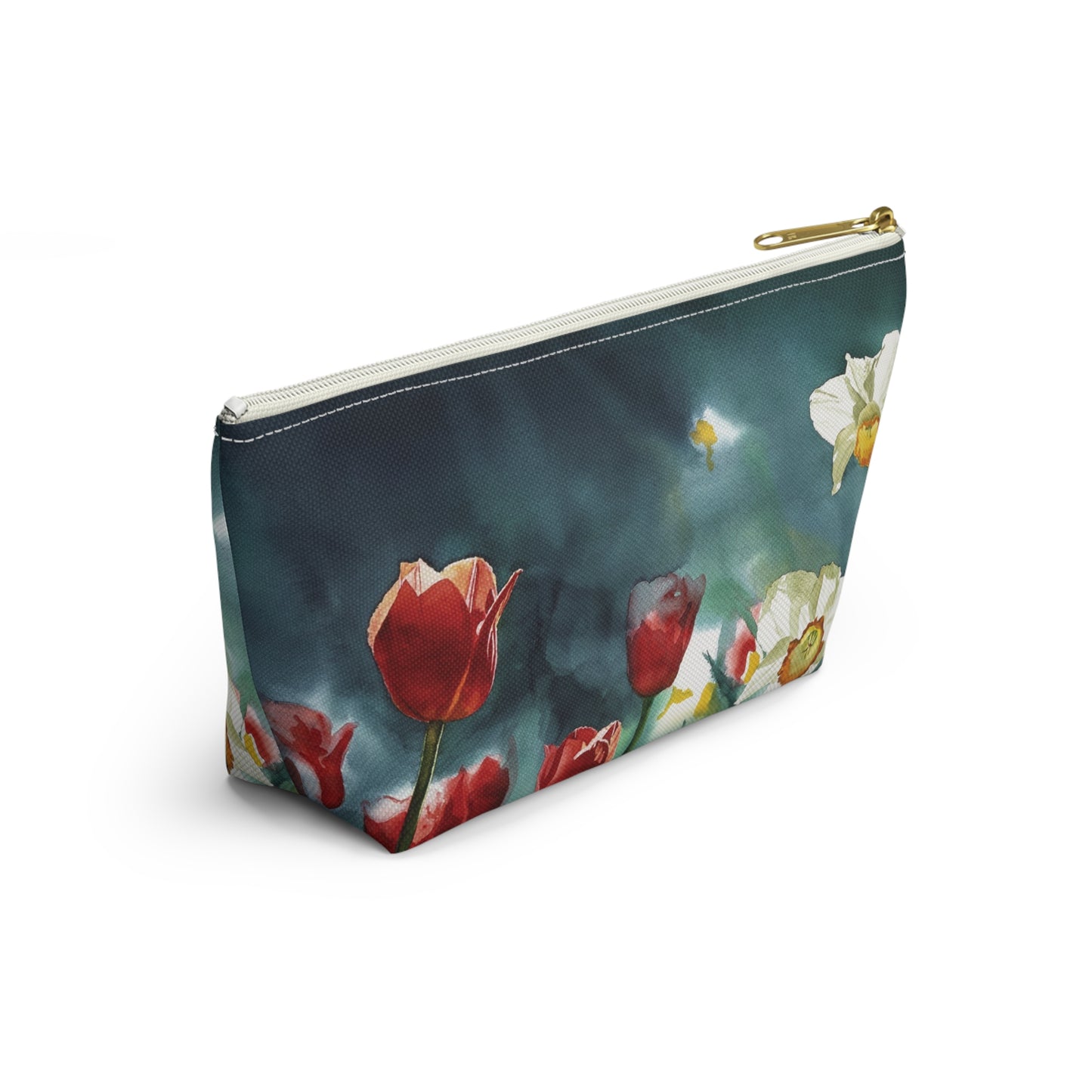 " Daffodil Days" Accessory Pouch w T-bottom