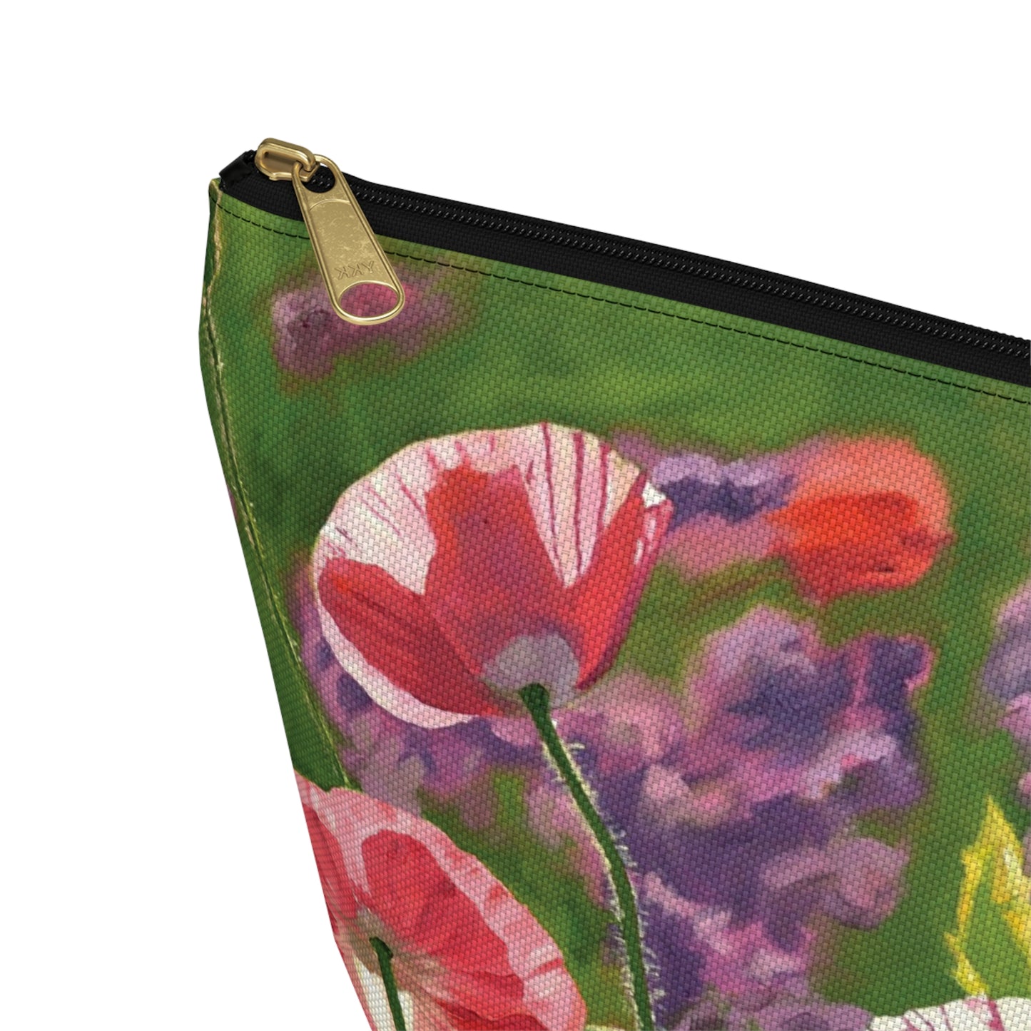 "Poppy Party" Accessory Pouch w T-bottom