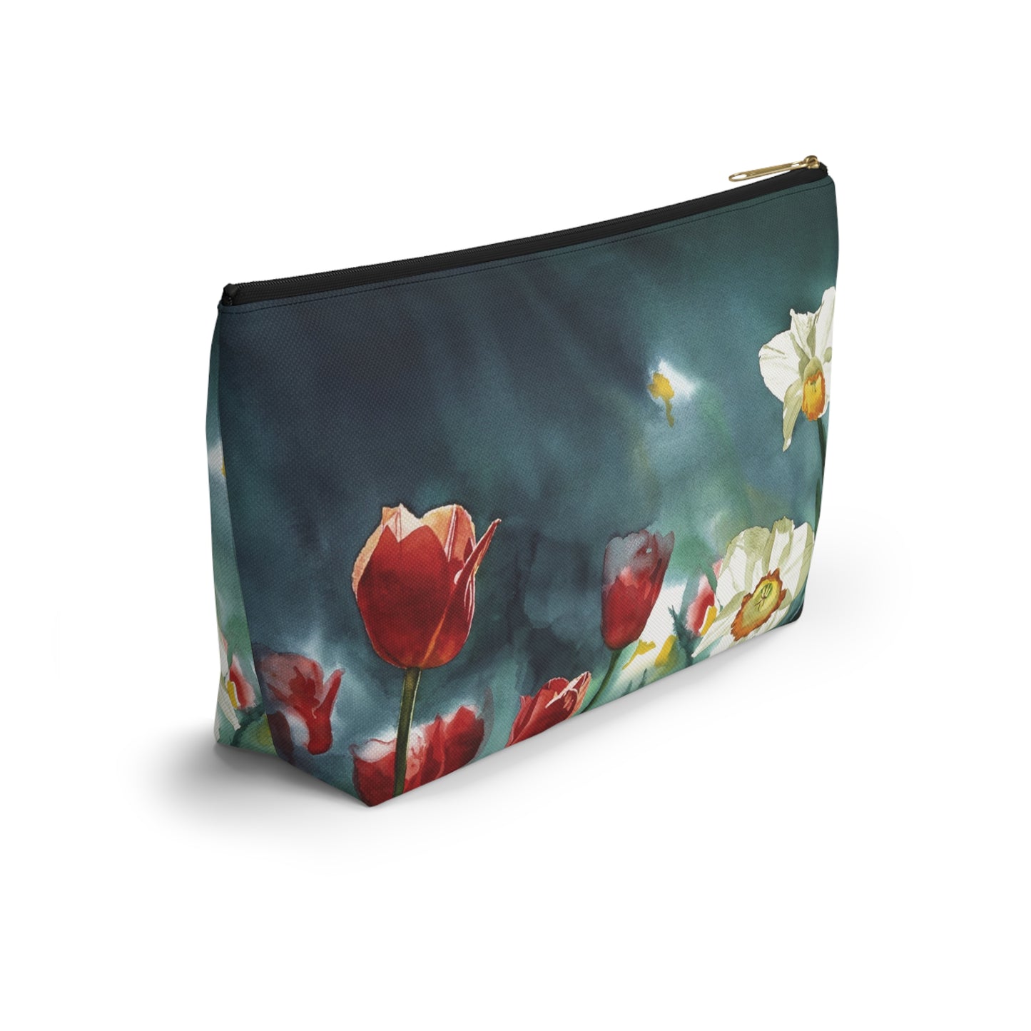 " Daffodil Days" Accessory Pouch w T-bottom