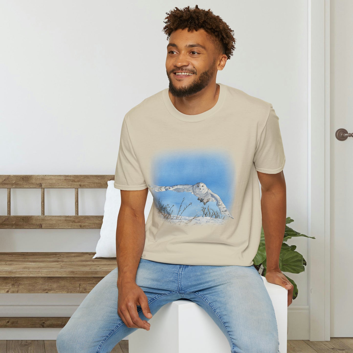 "Soaring Owl" Unisex Softstyle T-Shirt