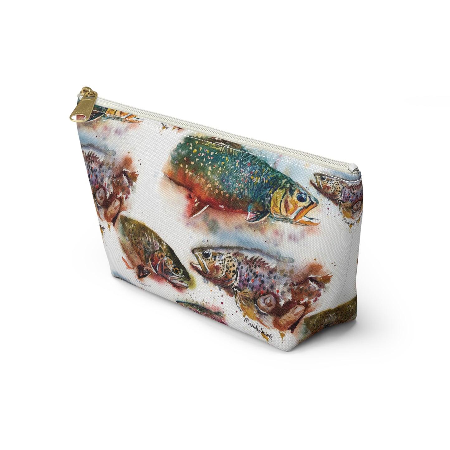 "Splashy Trout Grand Slam" - Fish Tackle Pouch w T-bottom