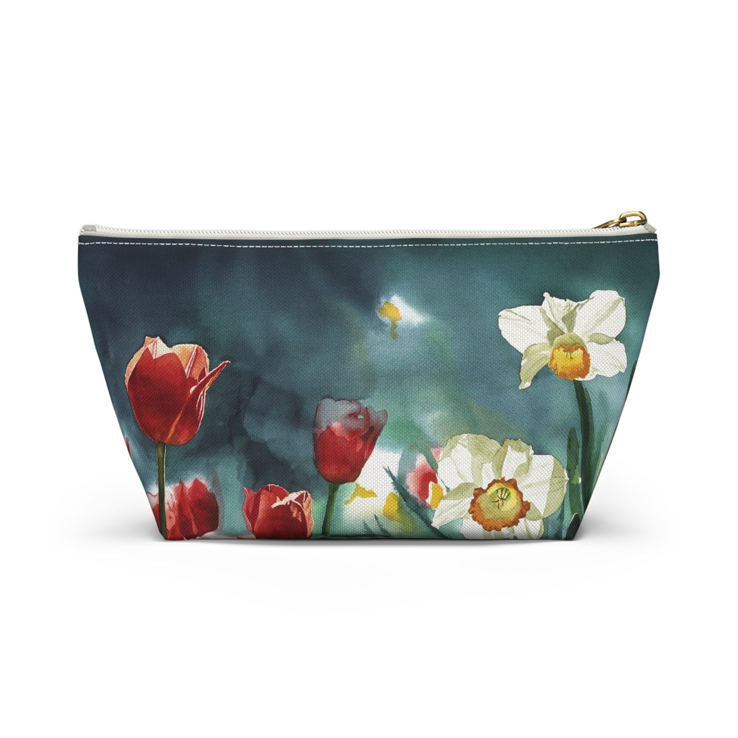 " Daffodil Days" Accessory Pouch w T-bottom