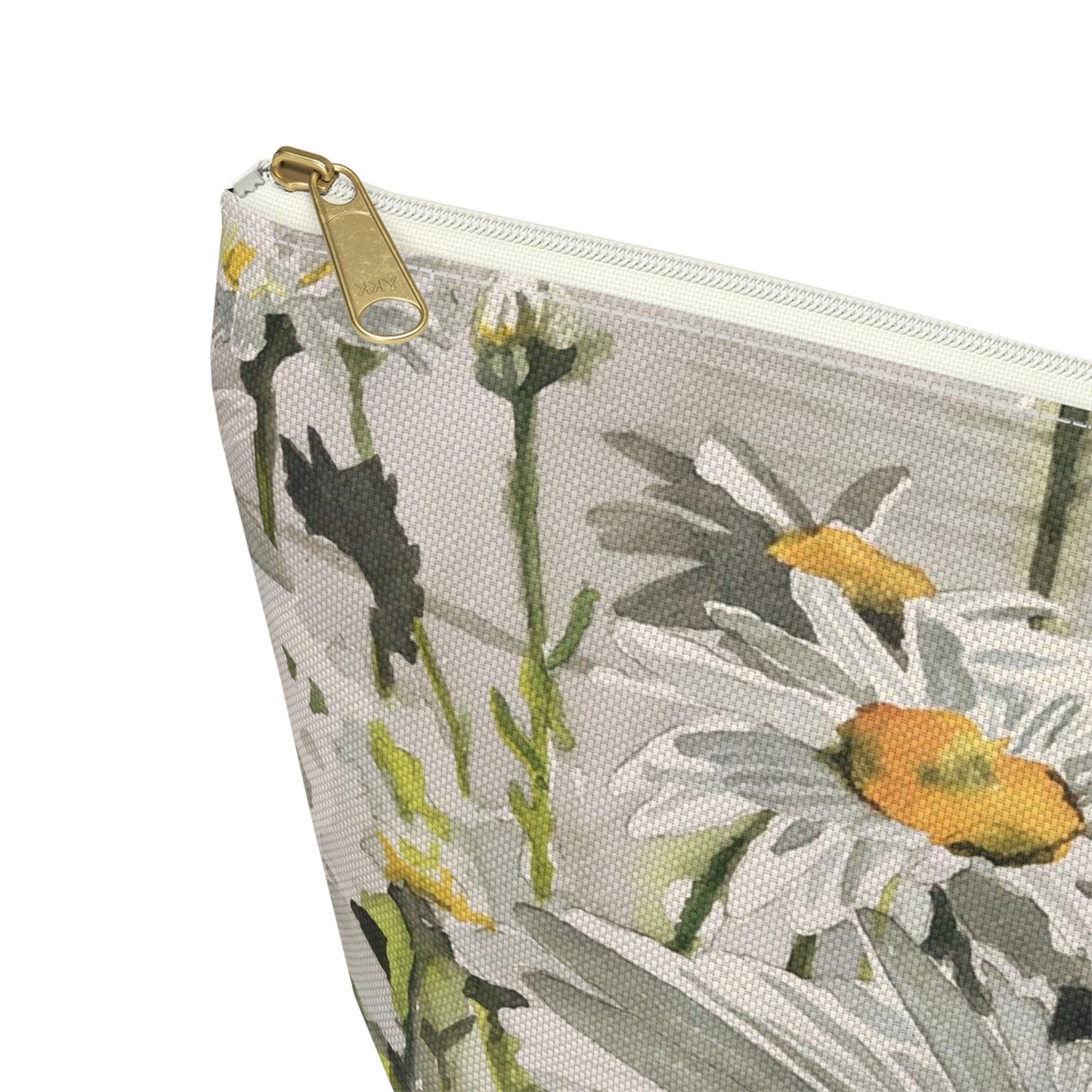 "Daisies" Accessory Pouch w T-bottom