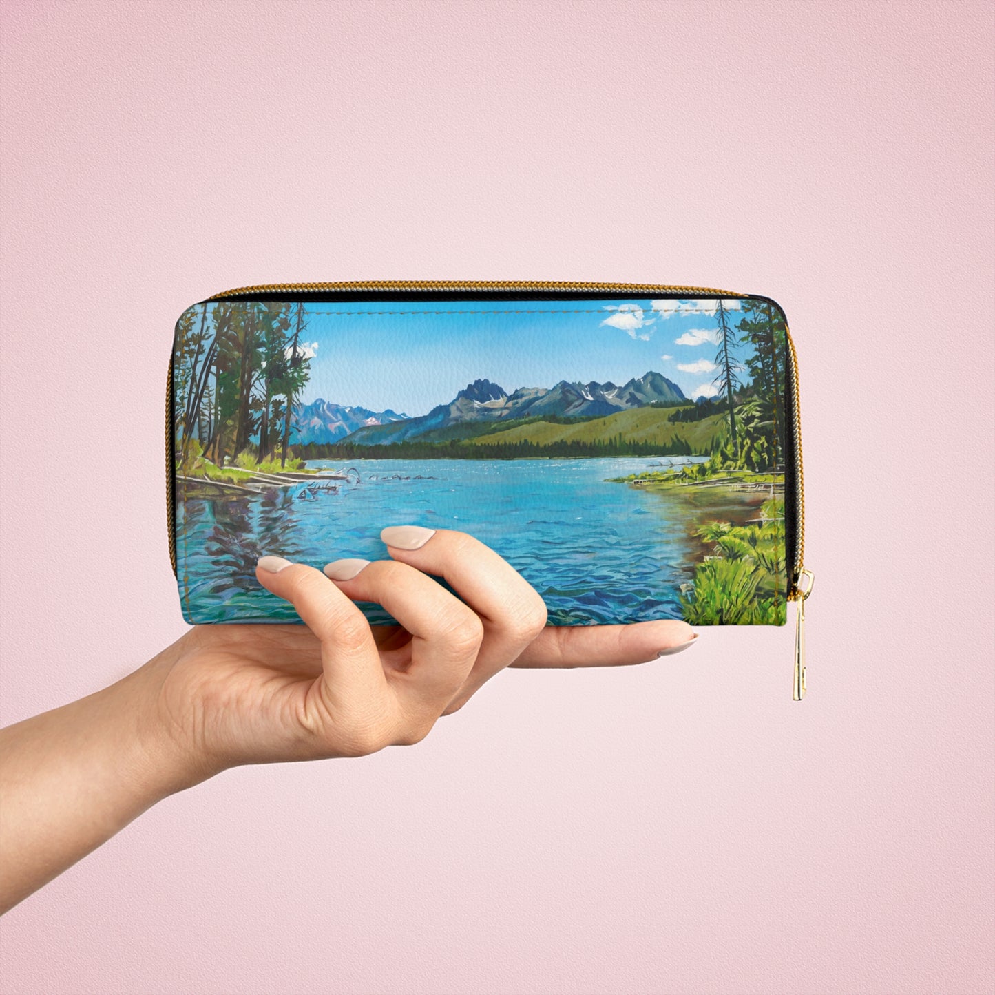 Zipper Wallet - from Andy's "Sawtooth Mountains" paintings