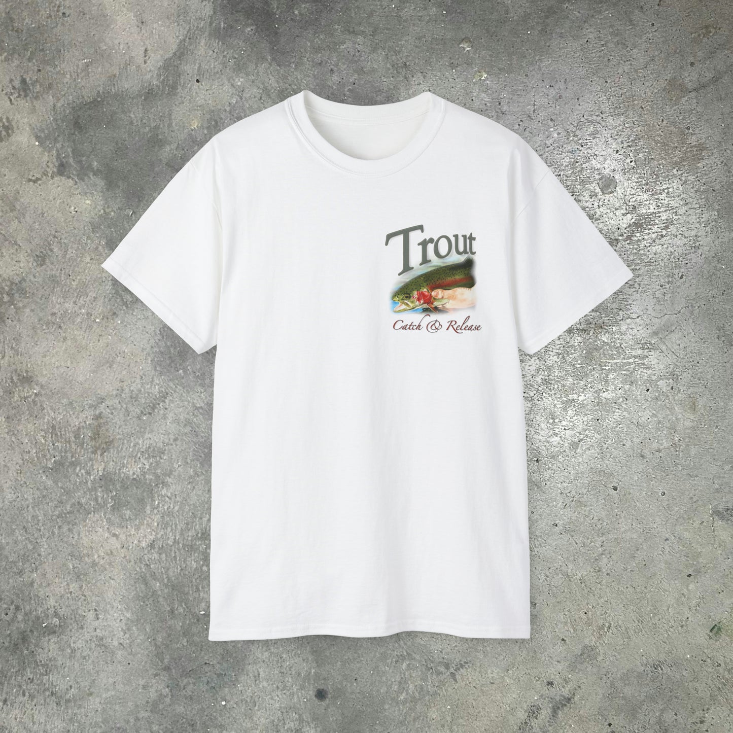 "School Colors" Trout Grand Slam on an Ultra Cotton Tee