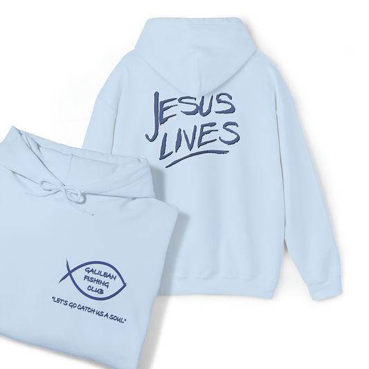 "Jesus Lives" Hoodie (printing on front & back)