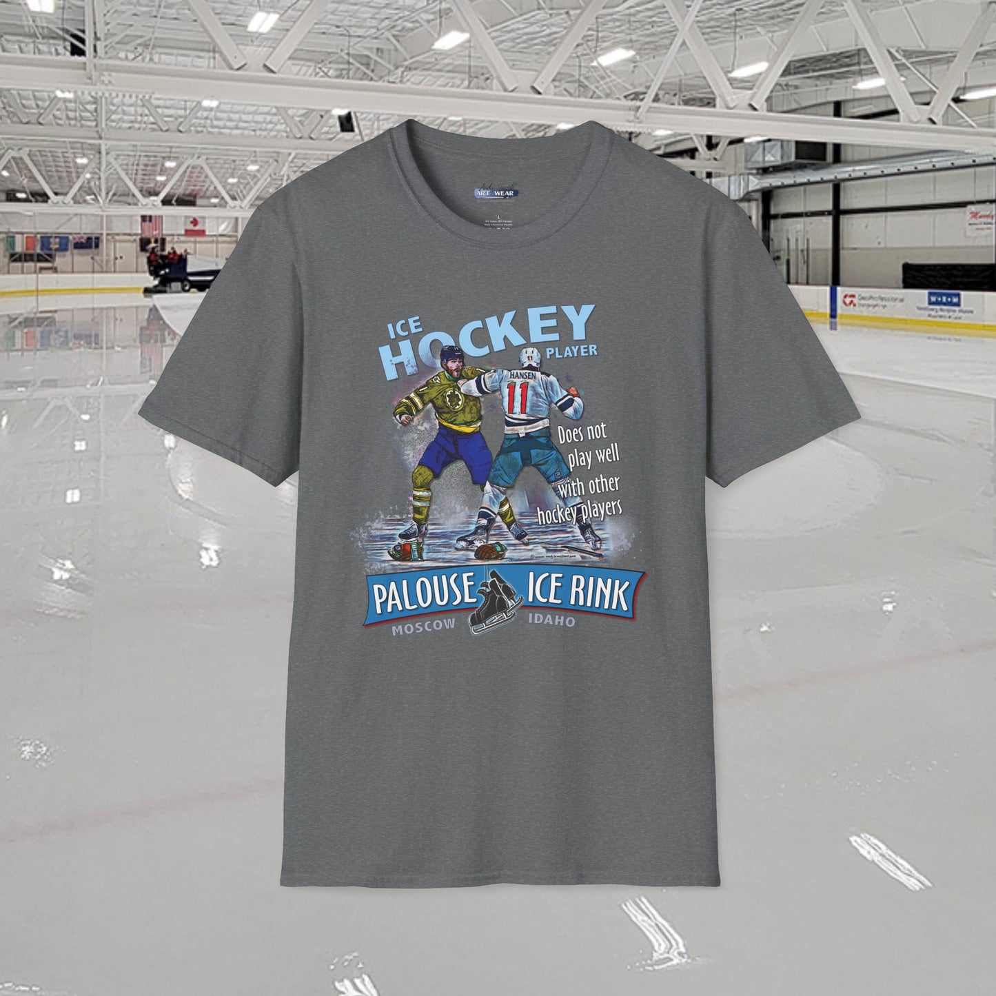"Hockey Players Playing Well" T-Shirt - 100% ring-spun soft cotton