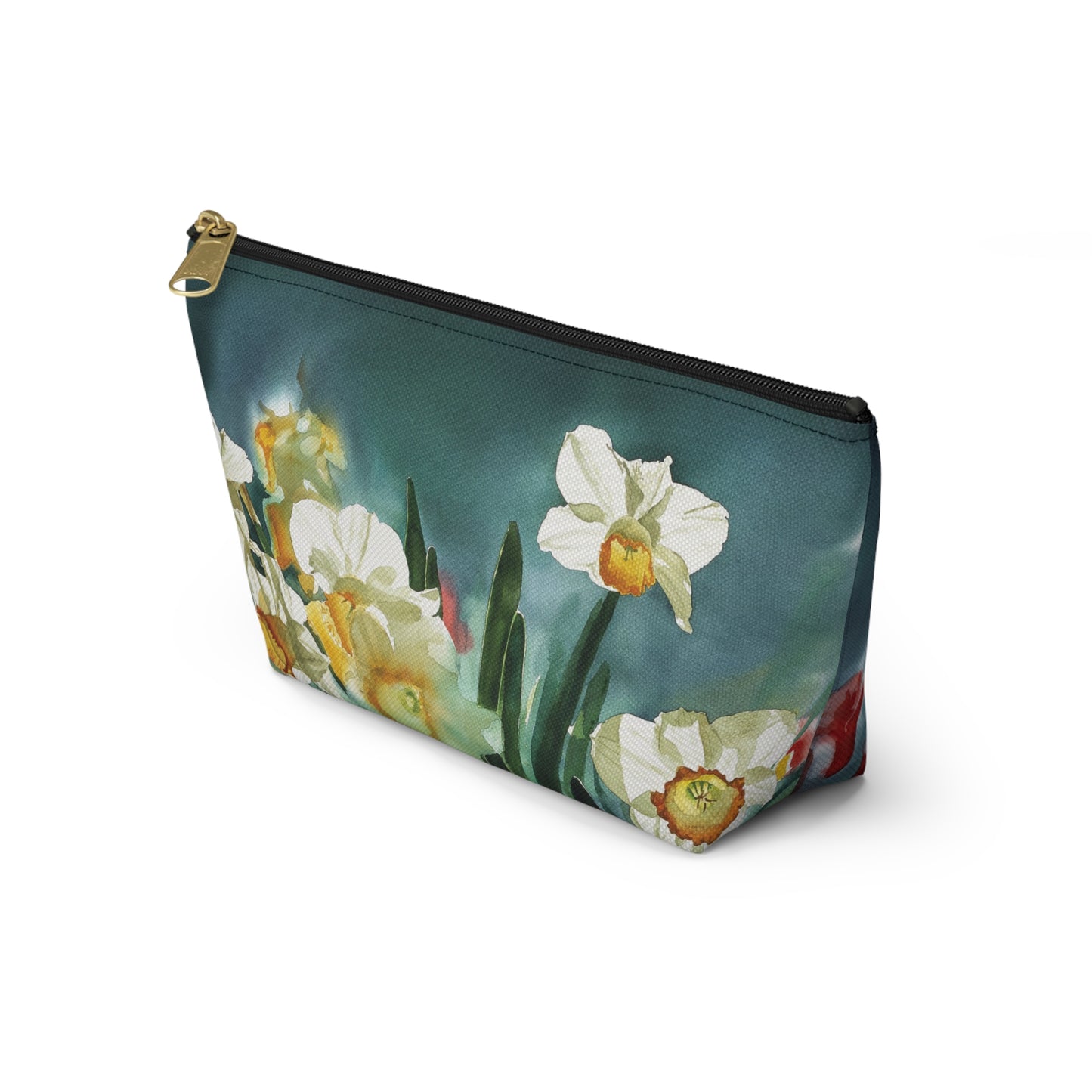 " Daffodil Days" Accessory Pouch w T-bottom