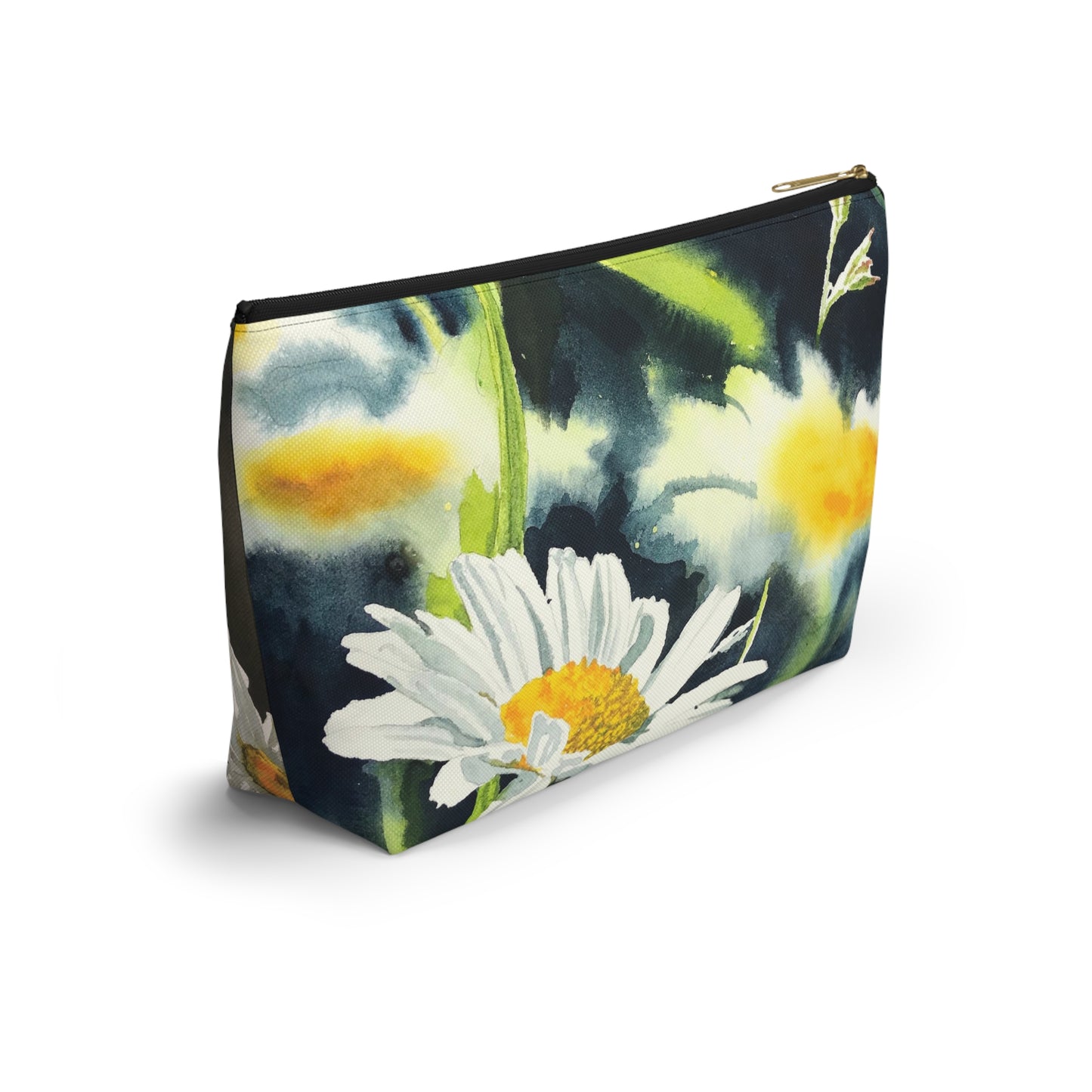 "Daisies" Accessory Pouch w T-bottom