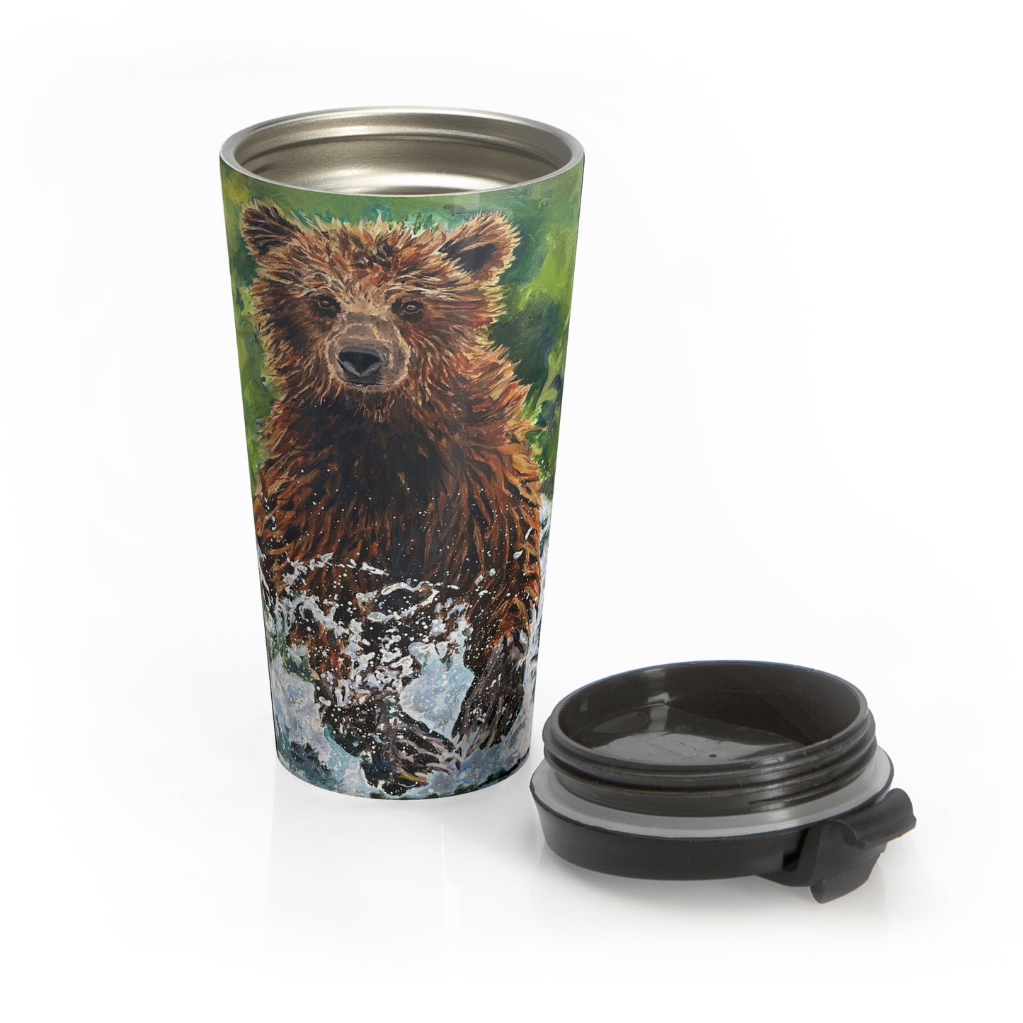 Bear Splash Stainless Steel Travel Mug