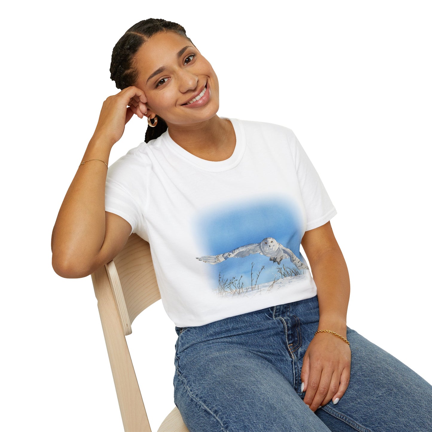 "Soaring Owl" Unisex Softstyle T-Shirt