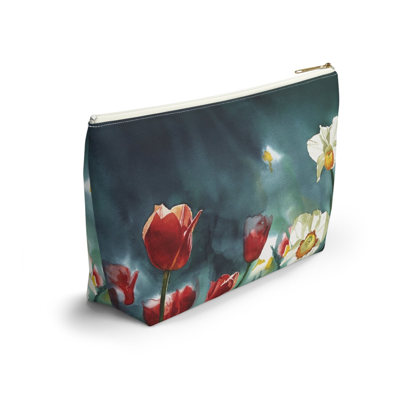 " Daffodil Days" Accessory Pouch w T-bottom