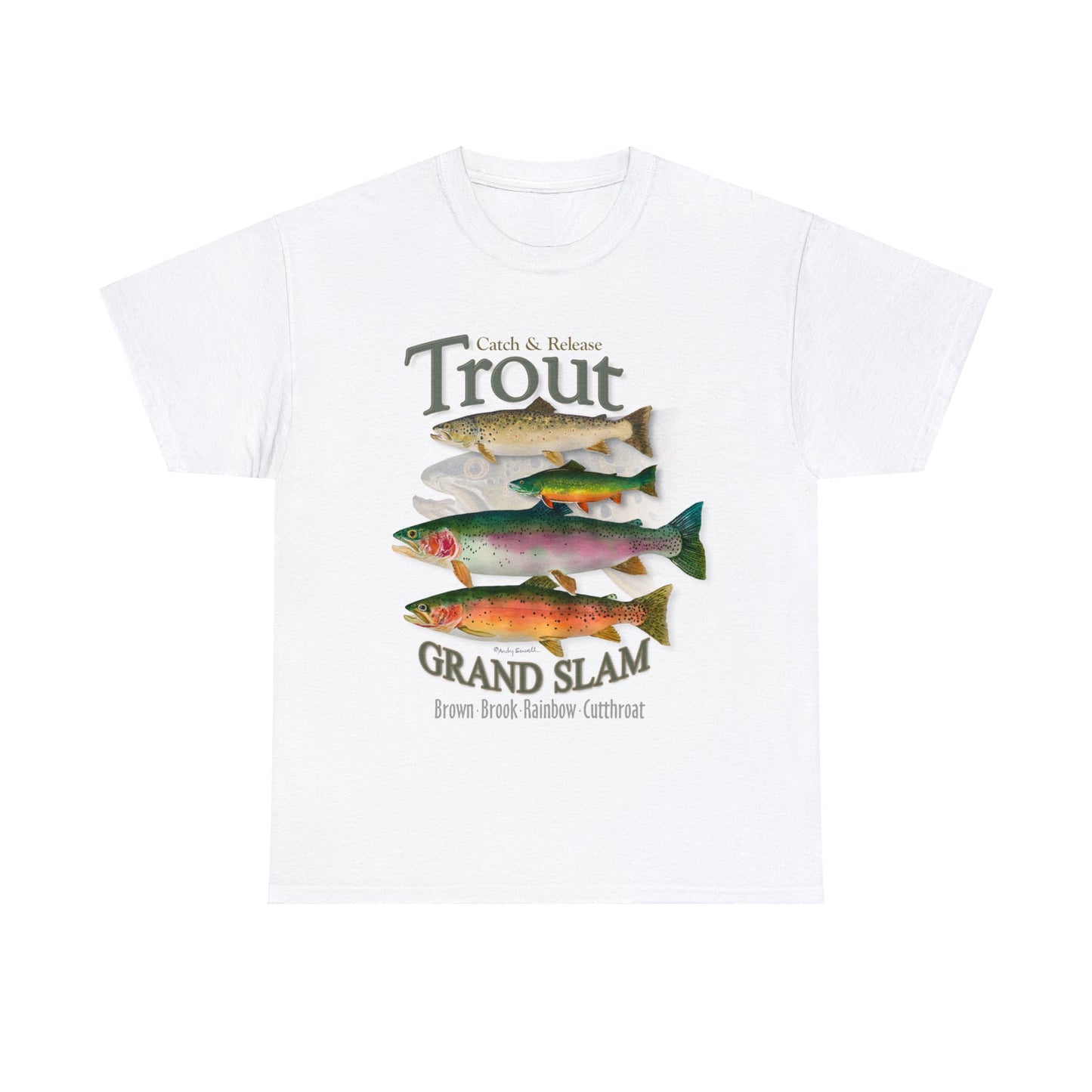 "Trout Grand Slam" Unisex 100% Heavy Cotton Tee