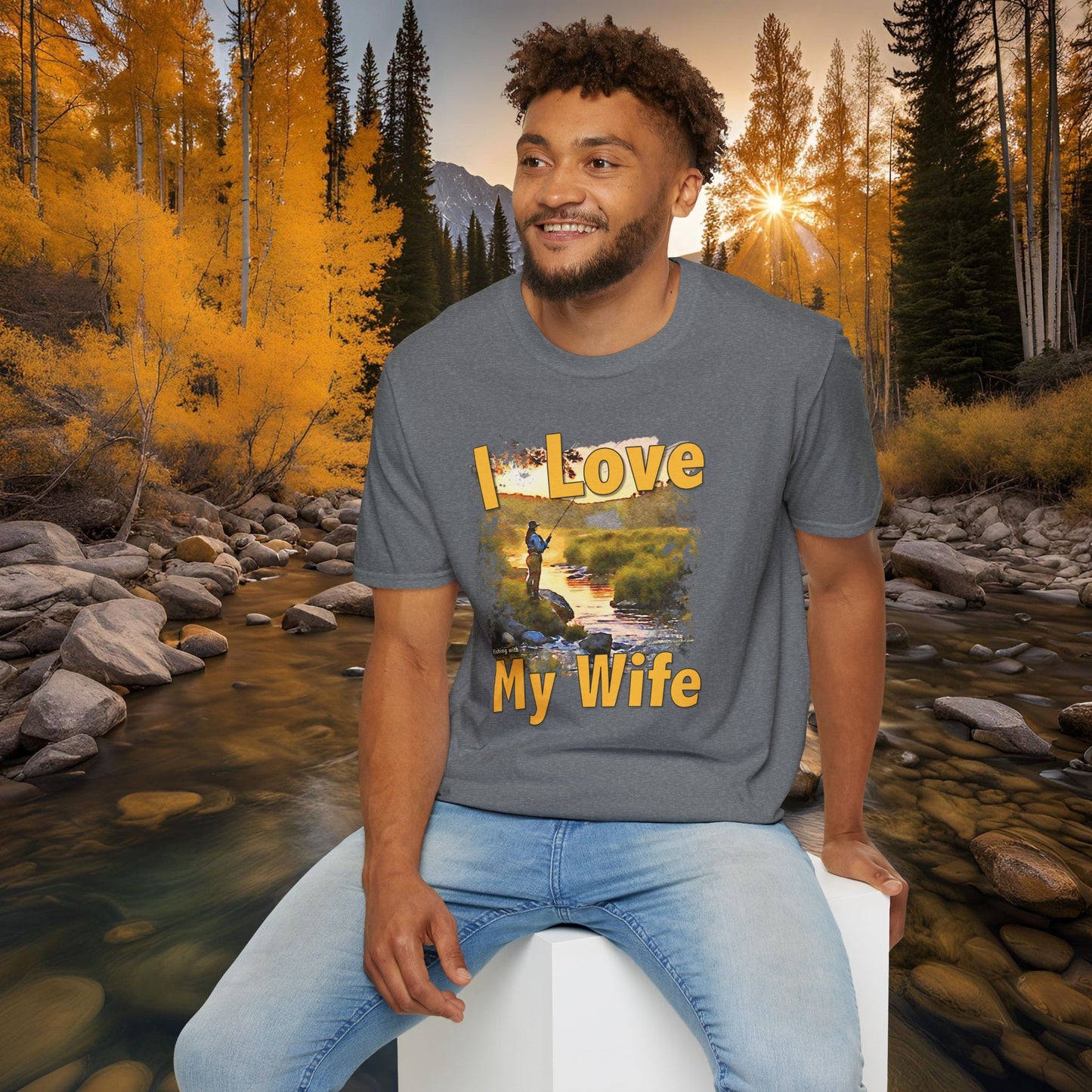 I Love My Wife Fishing With Tee