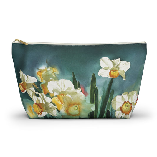 " Daffodil Days" Accessory Pouch w T-bottom