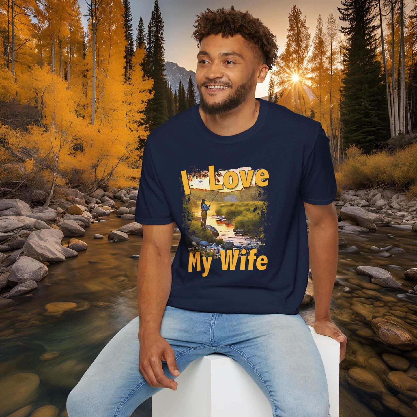 I Love My Wife Fishing With Tee