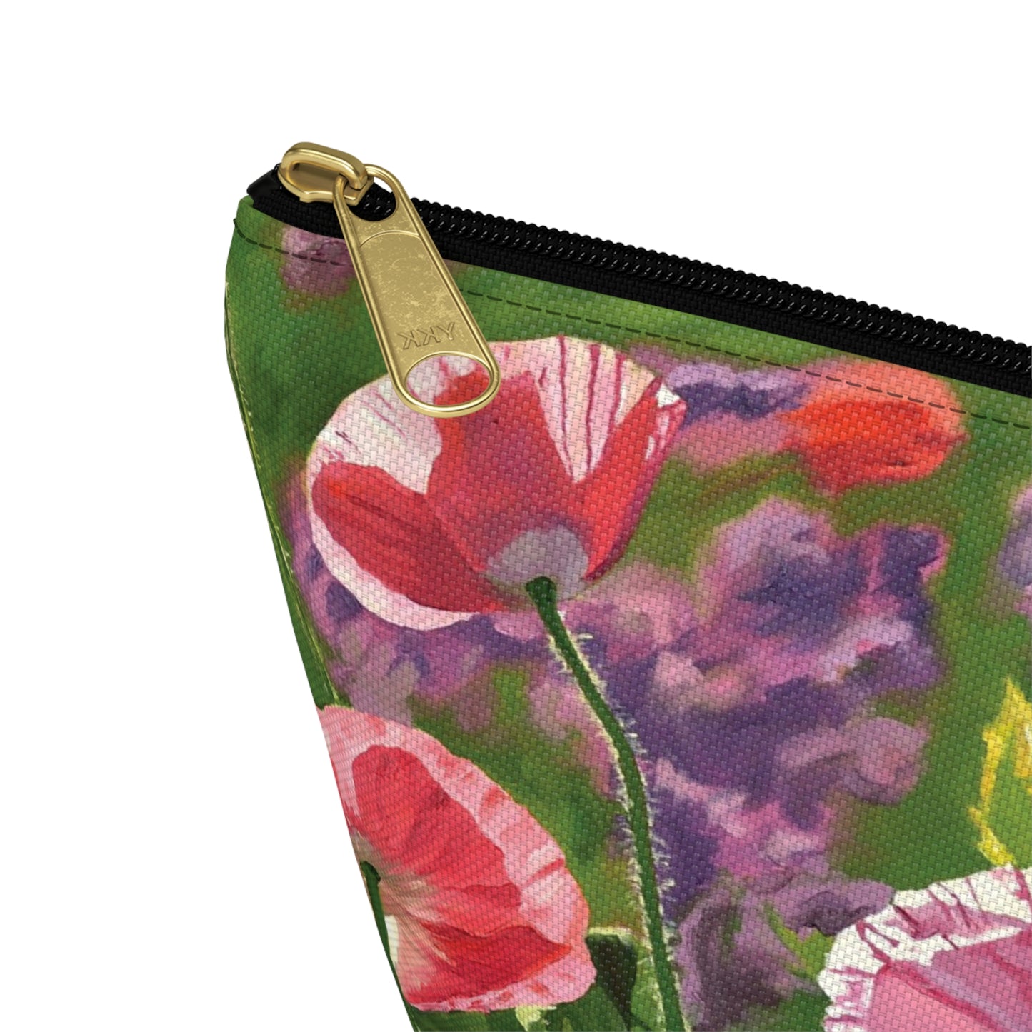 "Poppy Party" Accessory Pouch w T-bottom