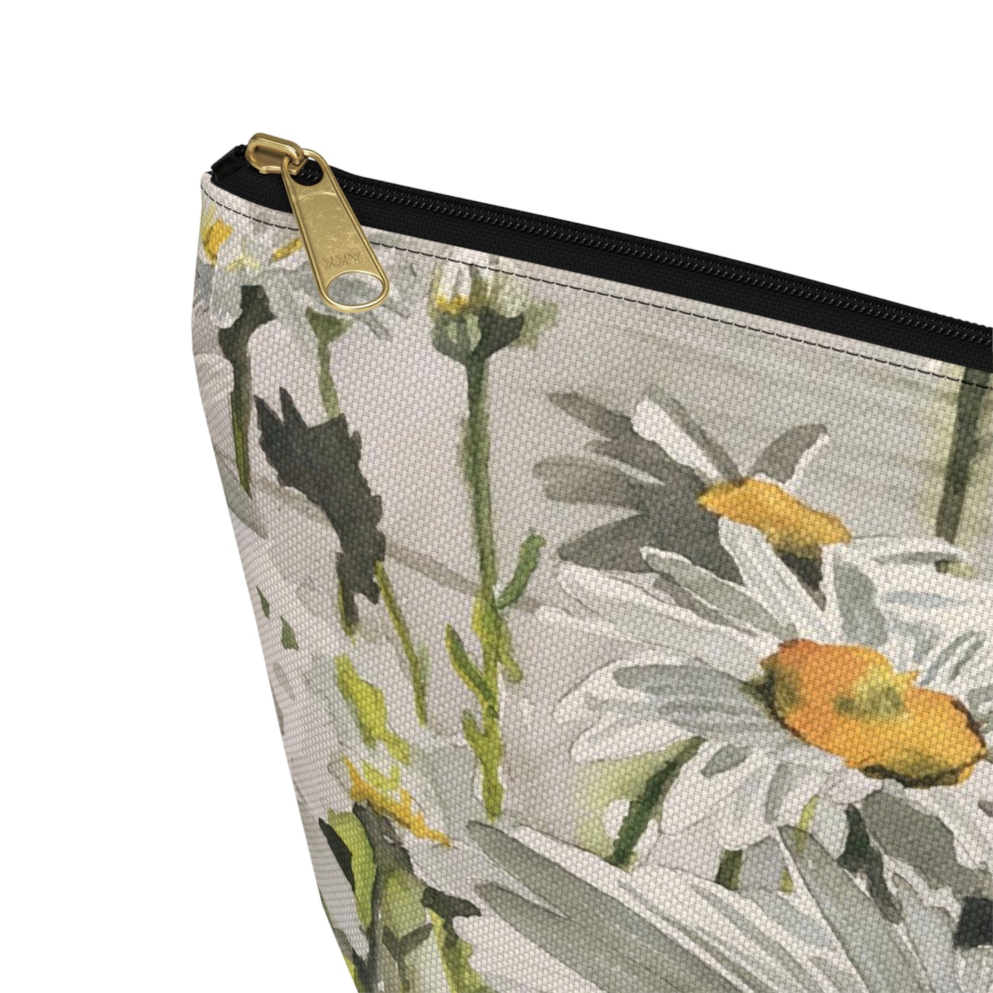 "Daisies" Accessory Pouch w T-bottom