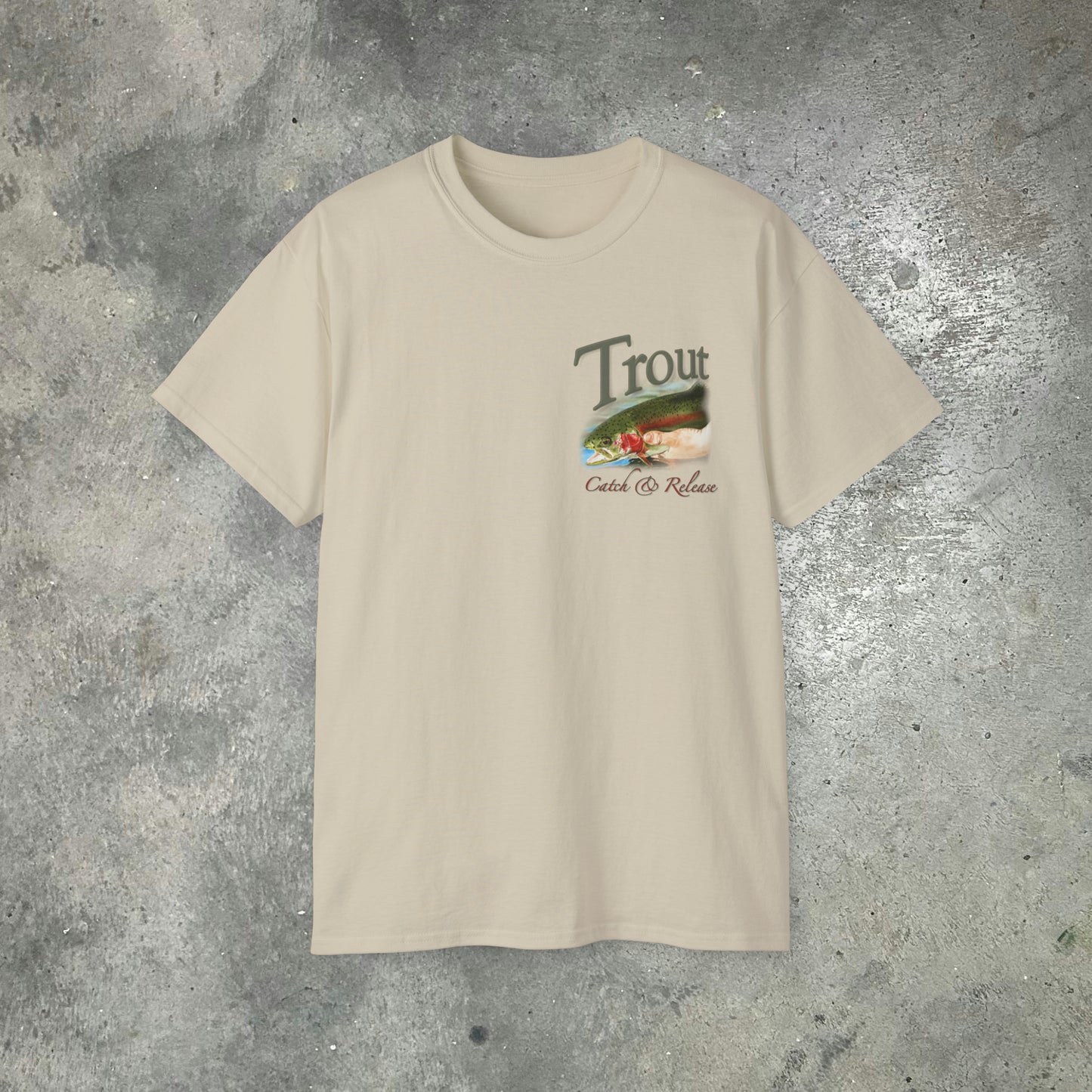"School Colors" Trout Grand Slam on an Ultra Cotton Tee