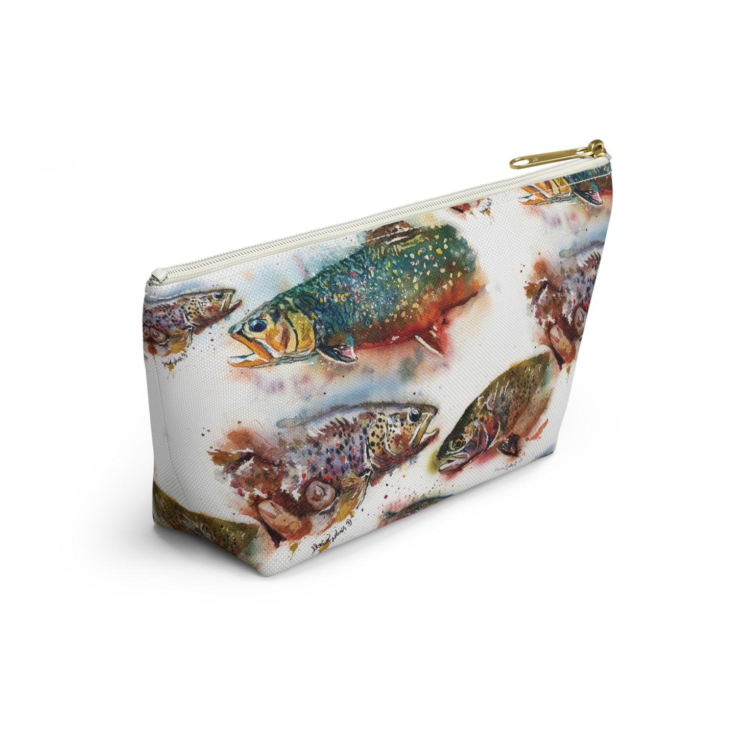 "Splashy Trout Grand Slam" - Fish Tackle Pouch w T-bottom