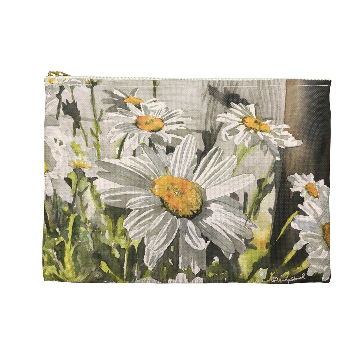 "Daisies by the Shed" Accessory Pouch