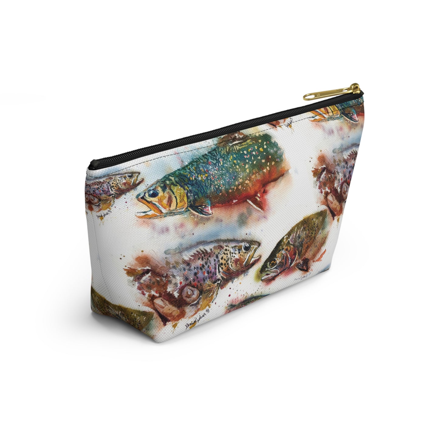 "Splashy Trout Grand Slam" - Fish Tackle Pouch w T-bottom