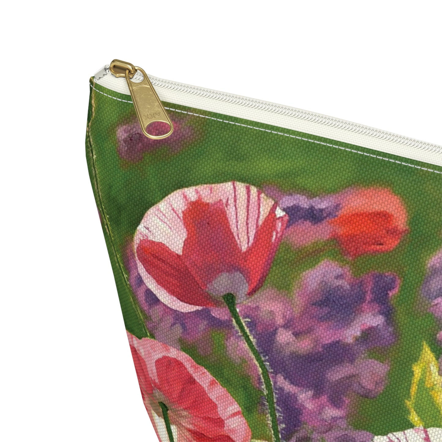 "Poppy Party" Accessory Pouch w T-bottom