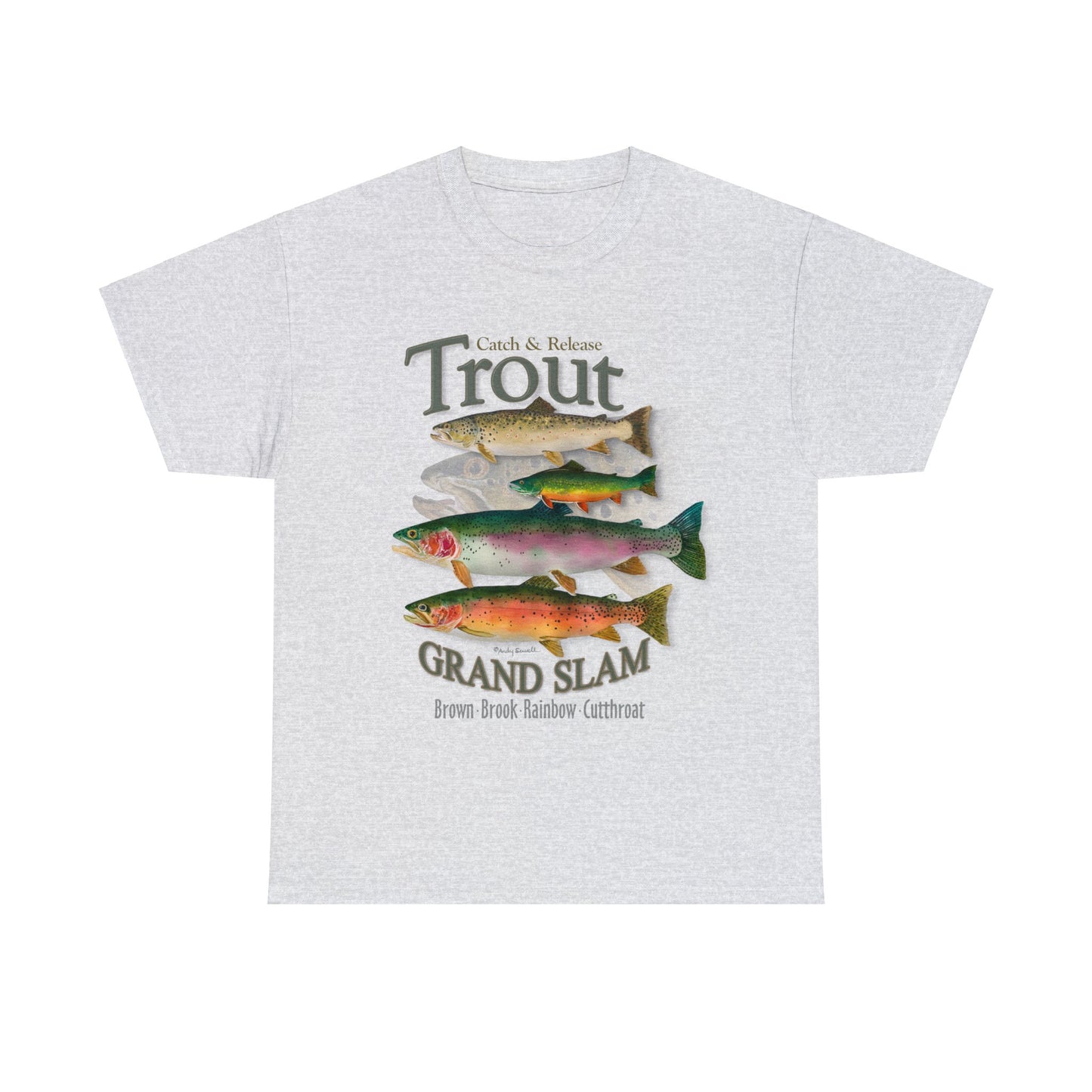"Trout Grand Slam" Unisex 100% Heavy Cotton Tee