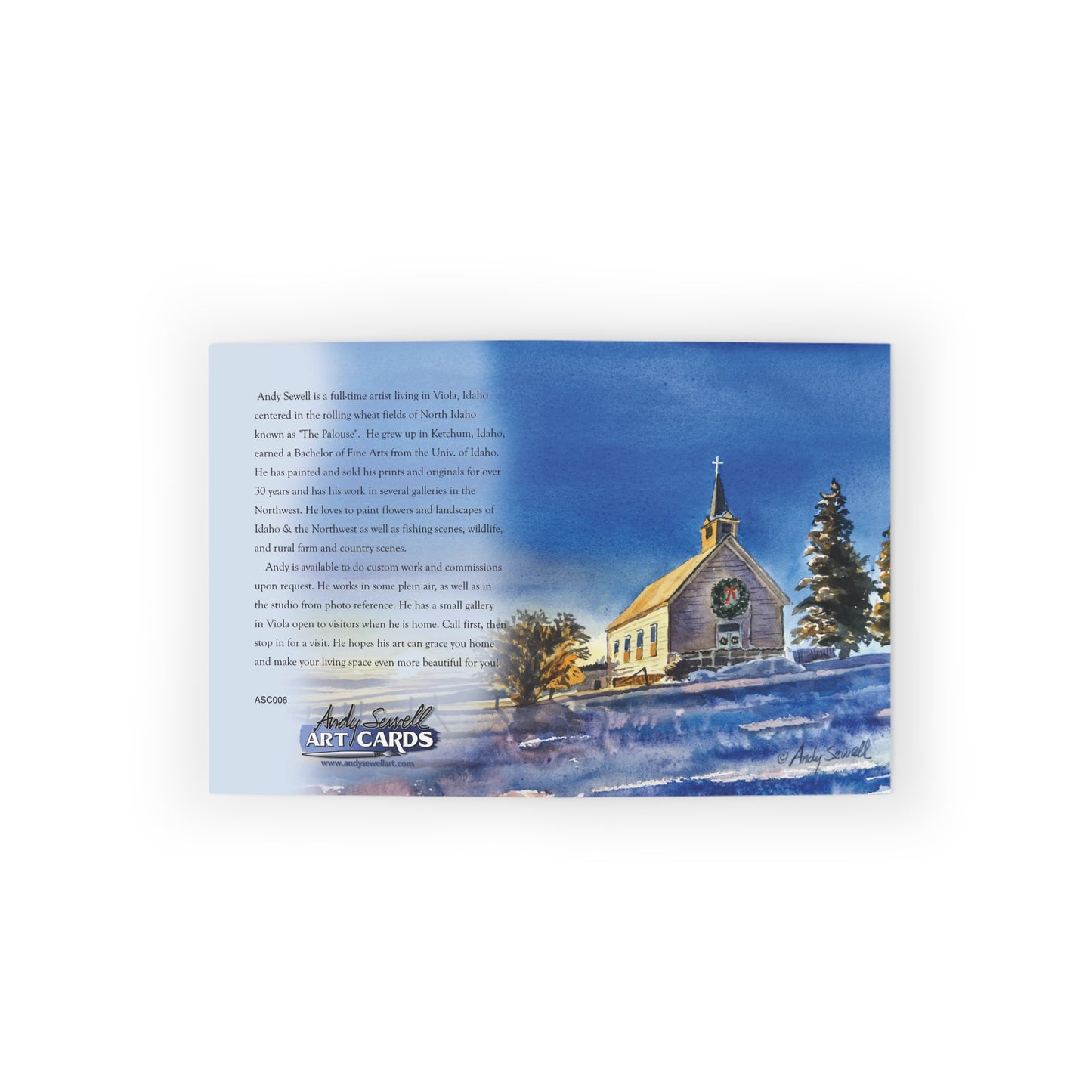 "Freeze Church Christmas" Blank Christmas Cards tall (8, 16, and 24 pcs)