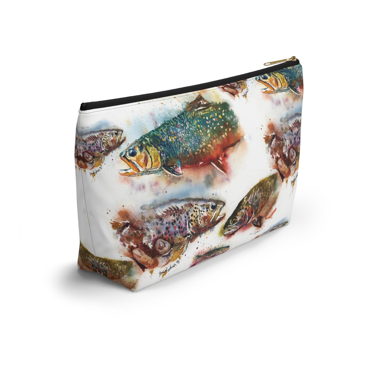 "Splashy Trout Grand Slam" - Fish Tackle Pouch w T-bottom