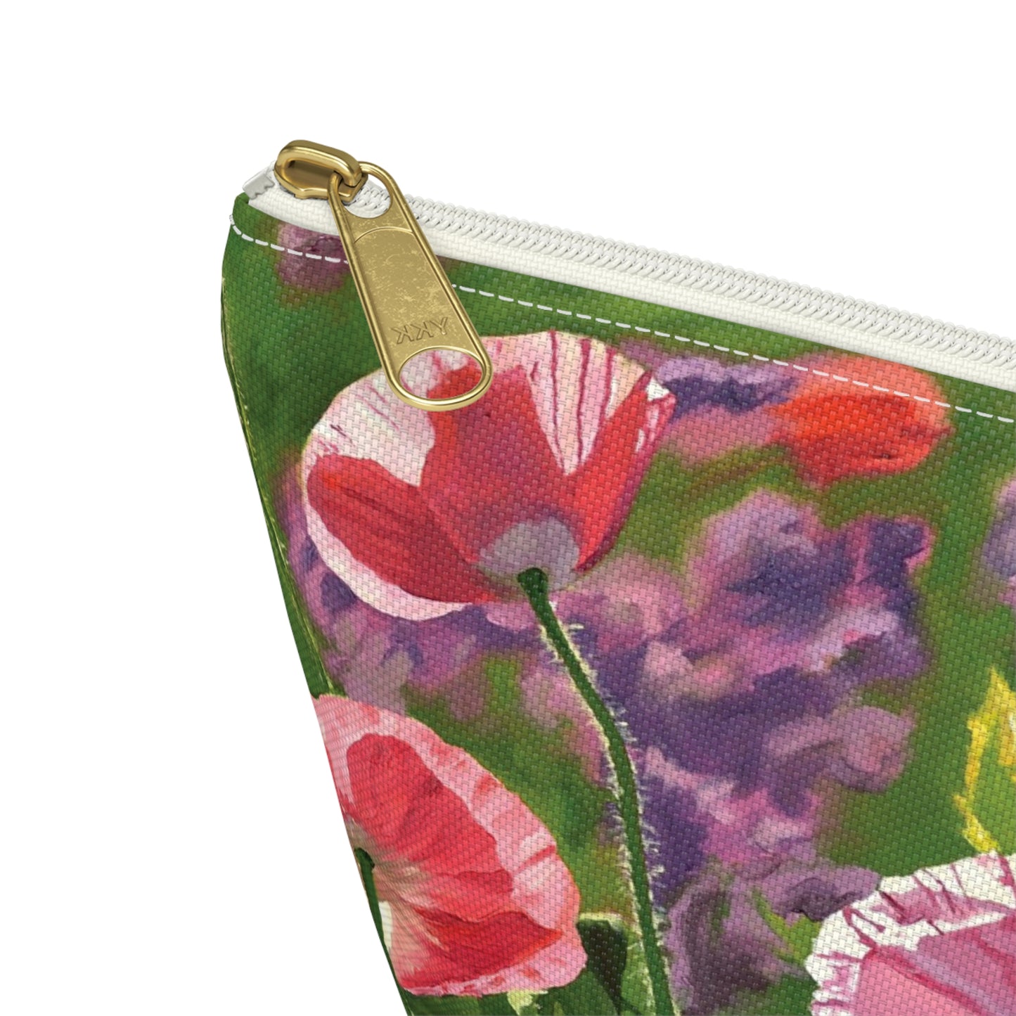 "Poppy Party" Accessory Pouch w T-bottom