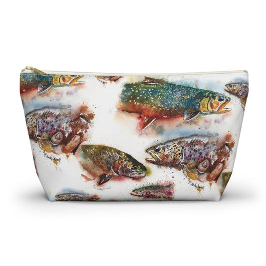 "Splashy Trout Grand Slam"  - Fish Tackle Pouch w T-bottom
