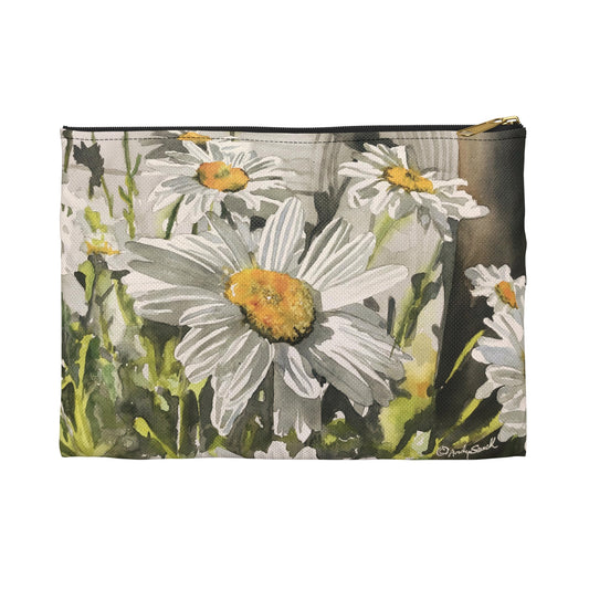 "Daisies by the Shed" Accessory Pouch