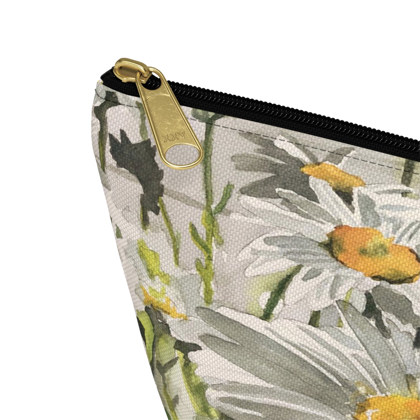 "Daisies" Accessory Pouch w T-bottom