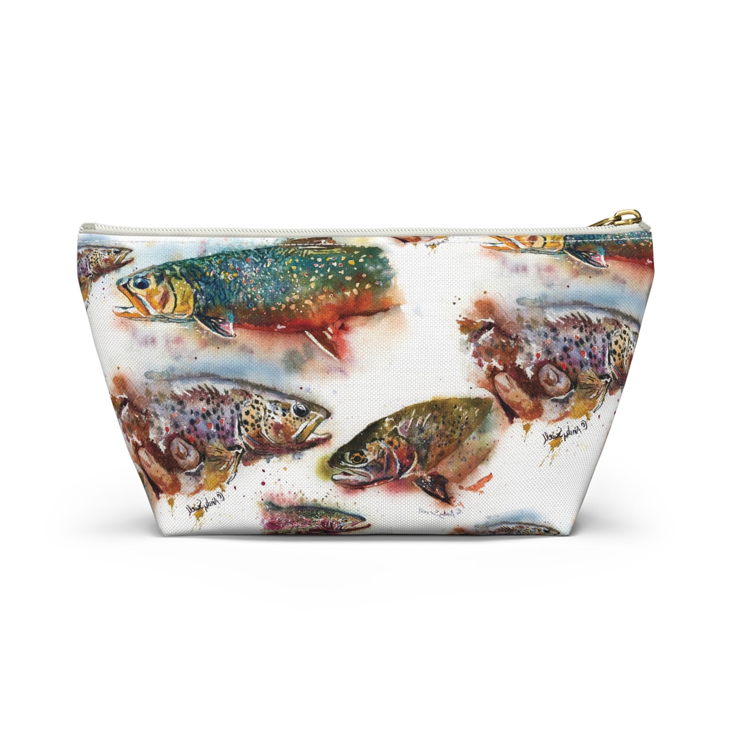 "Splashy Trout Grand Slam" - Fish Tackle Pouch w T-bottom