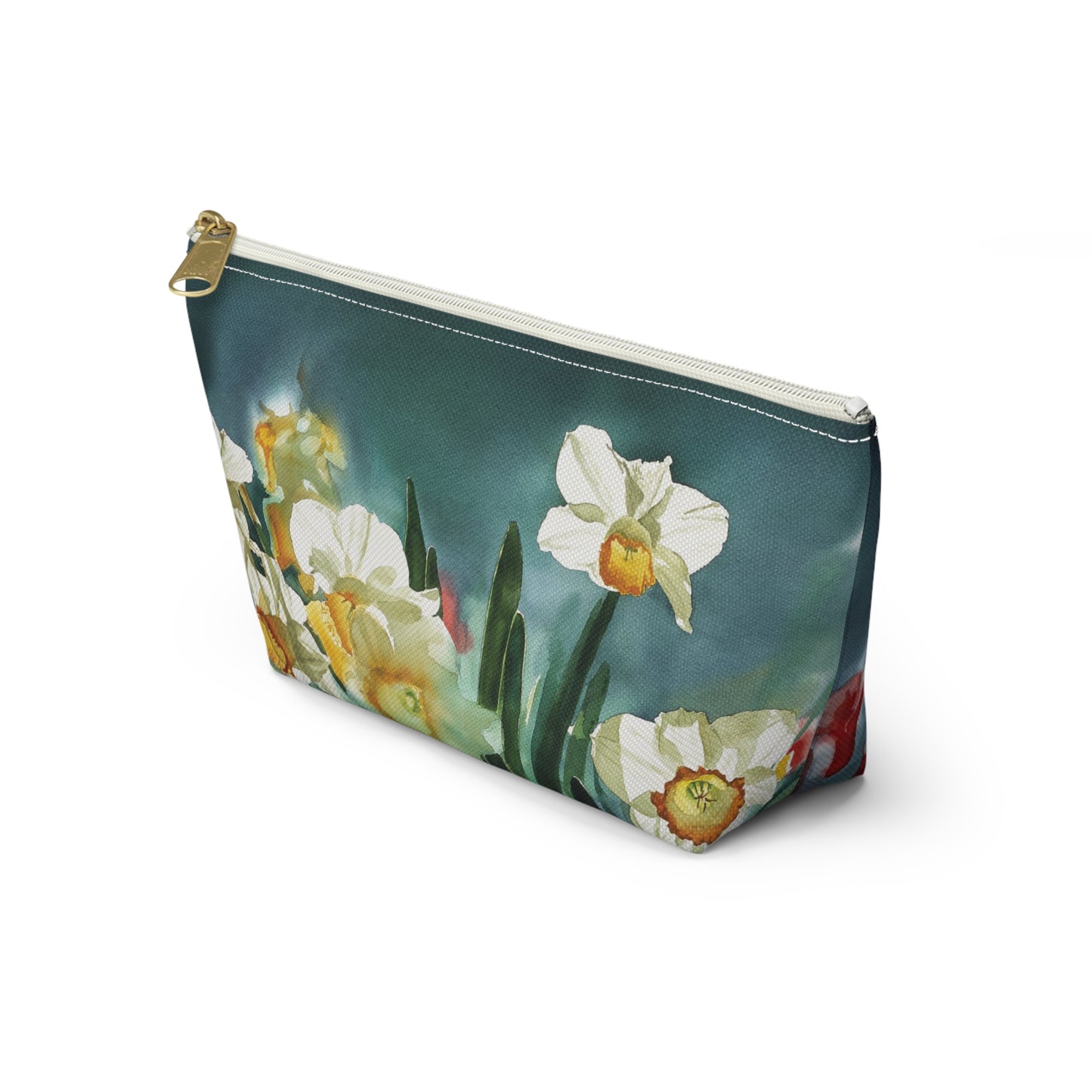 " Daffodil Days" Accessory Pouch w T-bottom