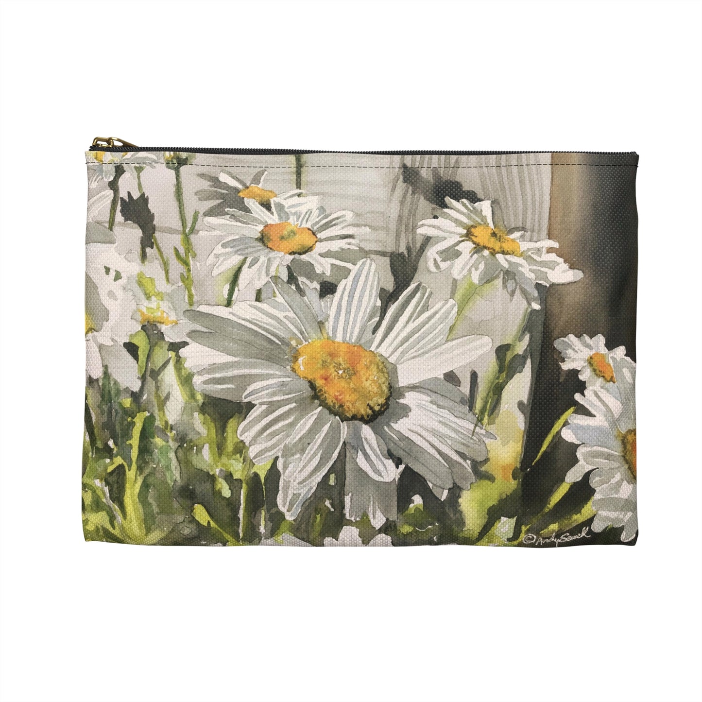 "Daisies by the Shed" Accessory Pouch