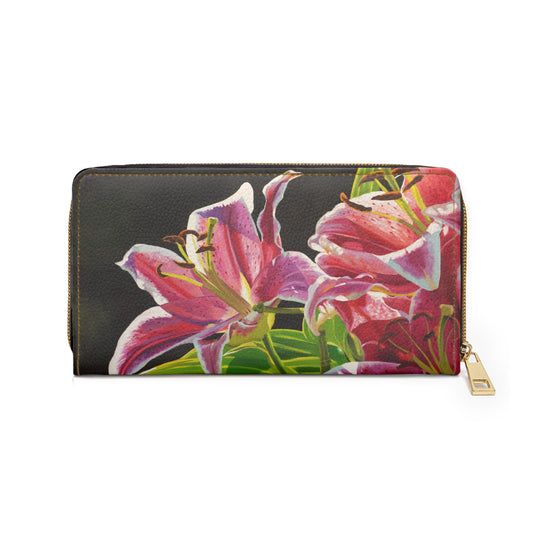 Zipper Wallet - from Andy's "Stargazer Lily" paintings