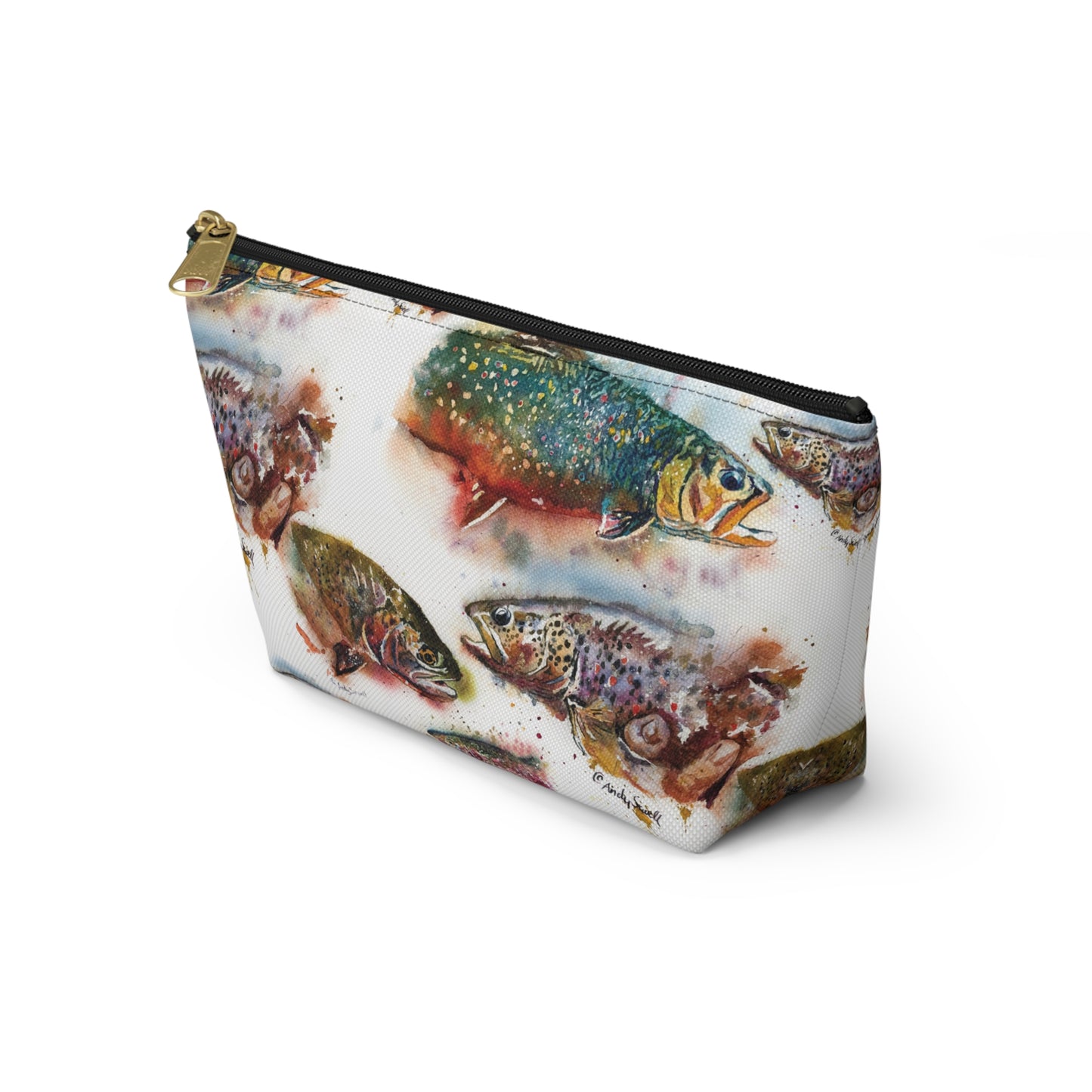 "Splashy Trout Grand Slam" - Fish Tackle Pouch w T-bottom