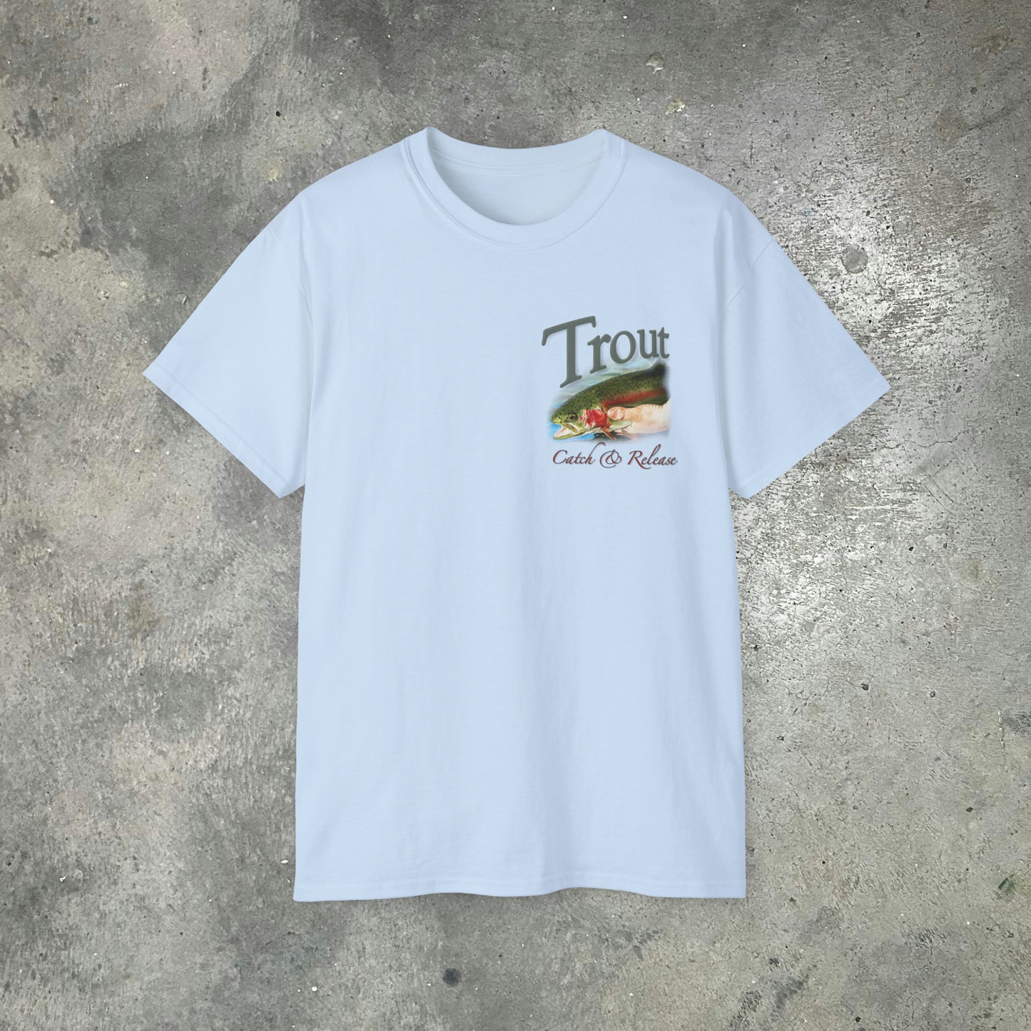"School Colors" Trout Grand Slam on an Ultra Cotton Tee
