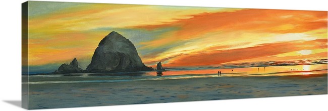 "Cannon Beach Glow" - a signed edition Giclee reprod.