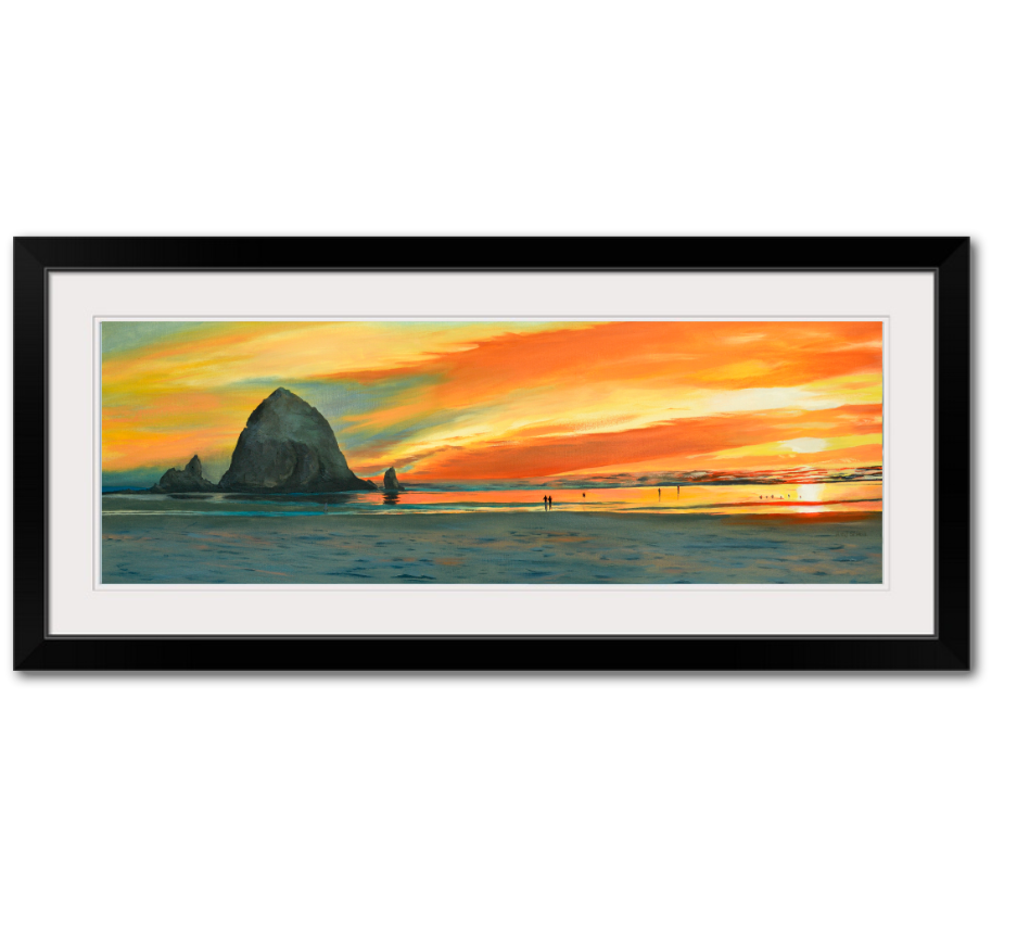 "Cannon Beach Glow" - a signed edition Giclee reprod.