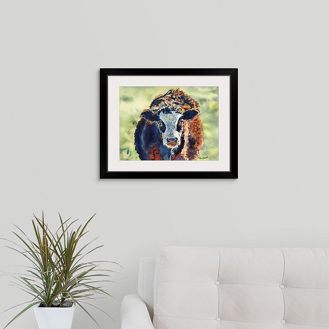 "His name is Dudley" 12x16 Original watercolor or signed edition Giclee Reprod. of my steer Dudley.