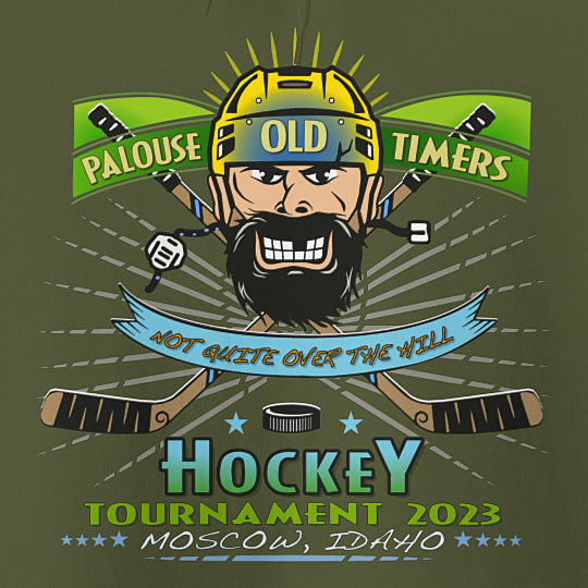 Palouse Old Timers Hockey Tourney 2023 Unisex Heavy Blend™ Hooded Sweatshirt