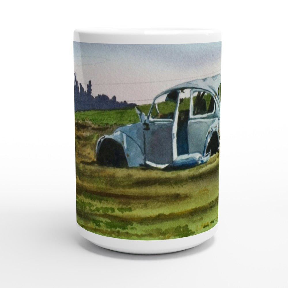 Slug Bug Art Mug, VW bug Mug, VW Coffee Mug, gift mug