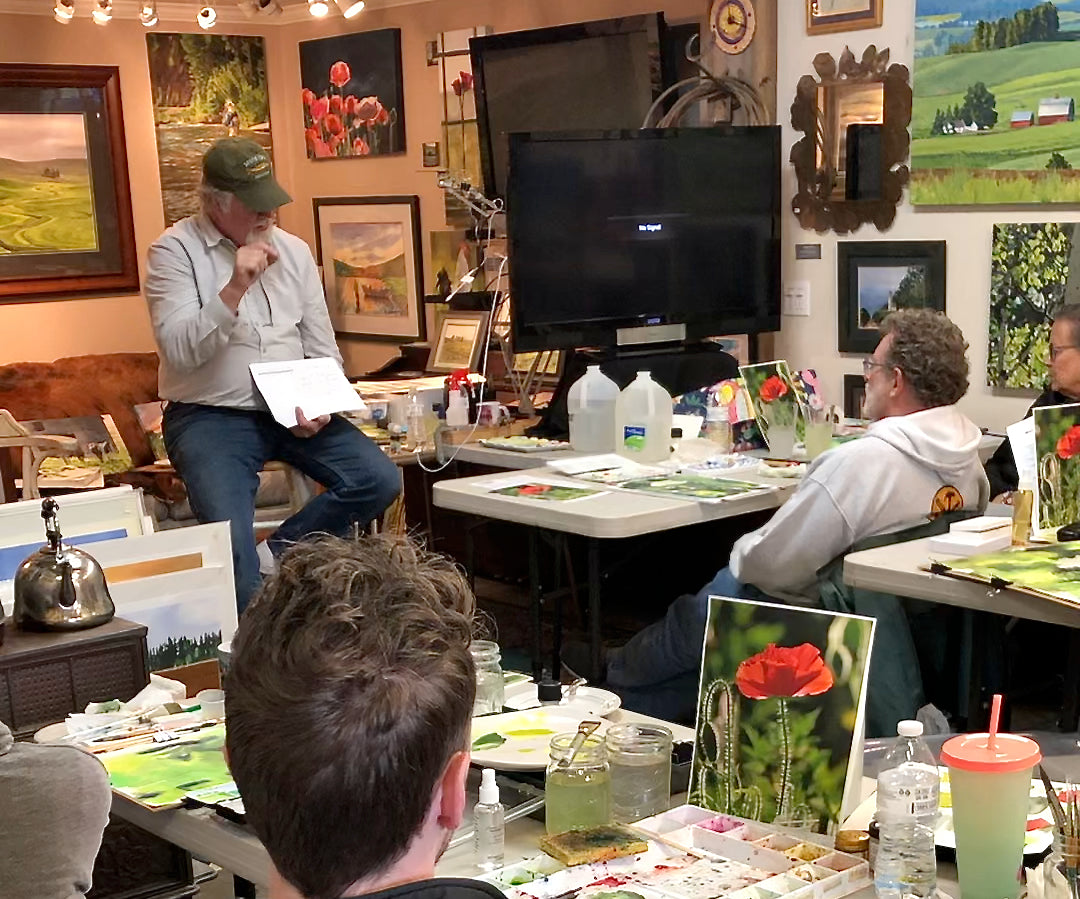 Andy Sewell "Live in Person" Watercolor workshop April 19-20, 2024 - Paint a watercolor with Andy