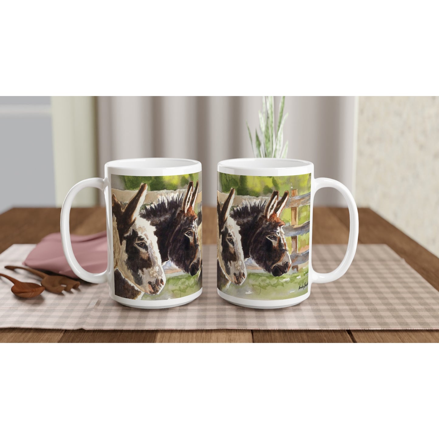 "Donkey Duo", Donkey Mug, gift mug