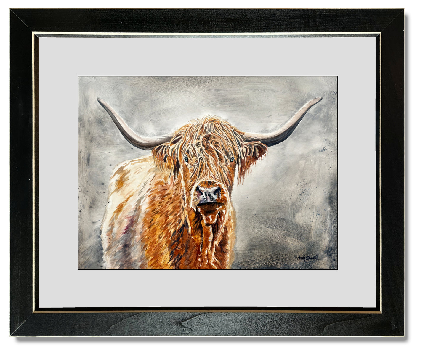 “Blondie the Highlander” - Original or Fine art Giclée print, highlander wall art, cow wall art