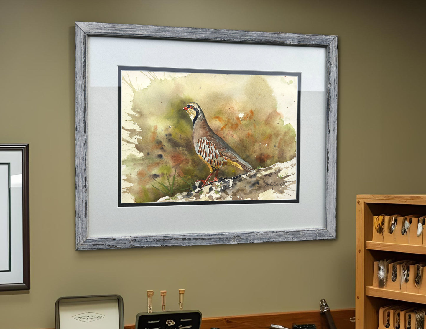 "Chukar Chillin' " - 11"x15" Original Watercolor or giclee print.