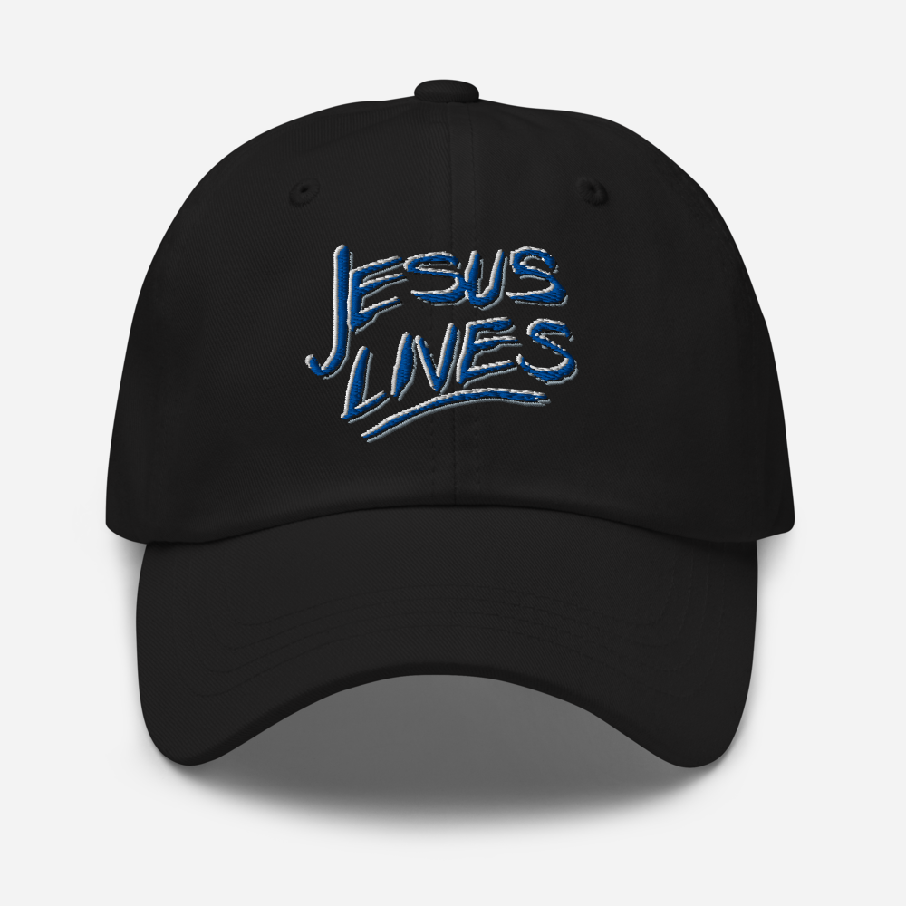Hat with Andy's "Jesus Lives" Design
